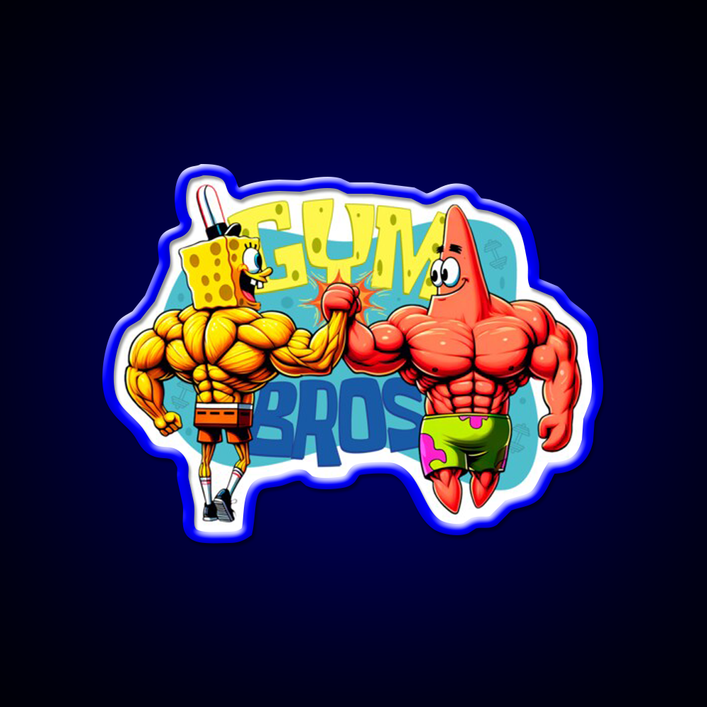 Muscle Beach Bros Gym Fitness Led Neon Sign Rgb Color