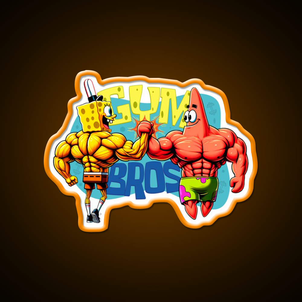 Muscle Beach Bros Gym Fitness Led Neon Sign Rgb Color