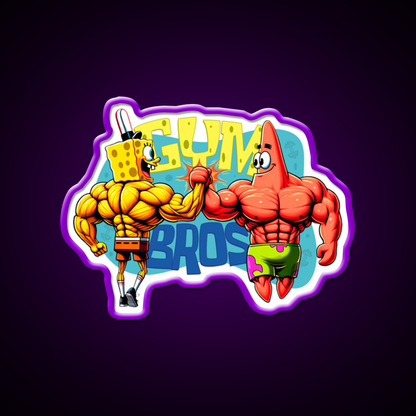 Muscle Beach Bros Gym Fitness Led Neon Sign Rgb Color