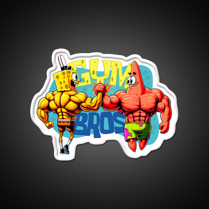 Muscle Beach Bros Gym Fitness Led Neon Sign Rgb Color