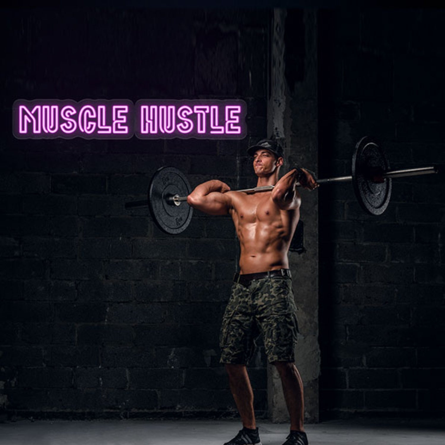 Muscle Hustle Neon Sign Wall Art Decor | Shineneon