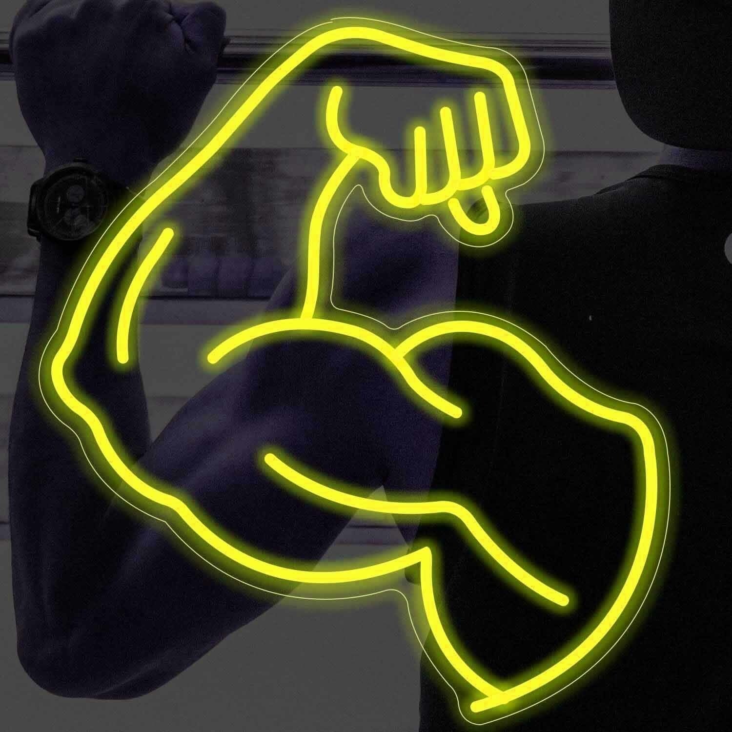 Muscle Line Art Arm Style 2 Led Neon Sign | Shineneon