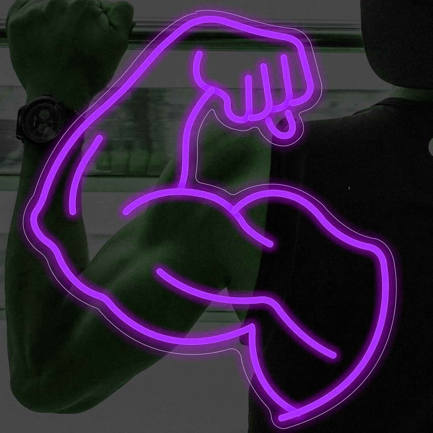 Muscle Line Art Arm Style 2 Led Neon Sign | Shineneon