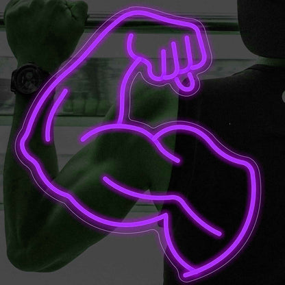 Muscle Line Art Arm Style 2 Led Neon Sign | Shineneon