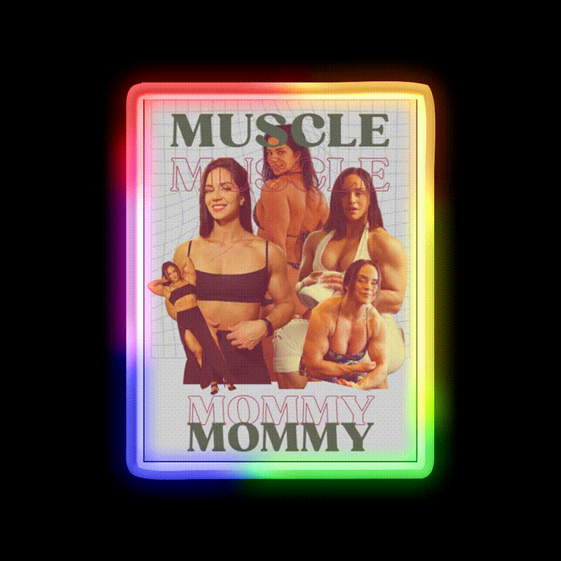 Muscle Mommy Duo Gym Fitness Led Neon Sign Rgb Color