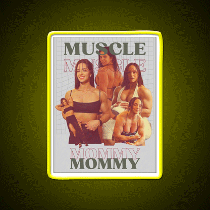 Muscle Mommy Duo Gym Fitness Led Neon Sign Rgb Color
