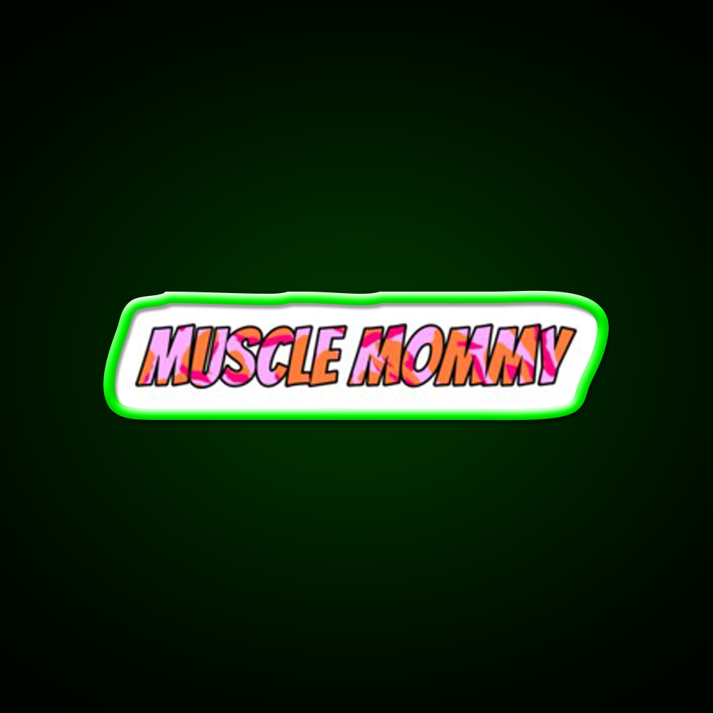 Muscle Mommy Gym Fitness Led Neon Sign Rgb Color