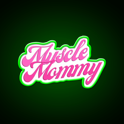 Muscle Mommy Gym Fitness Led Neon Sign Gym Room Sign Rgb Color - Shineneon
