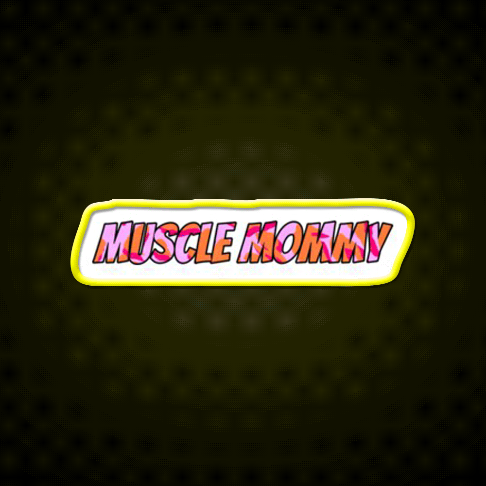 Muscle Mommy Gym Fitness Led Neon Sign Rgb Color