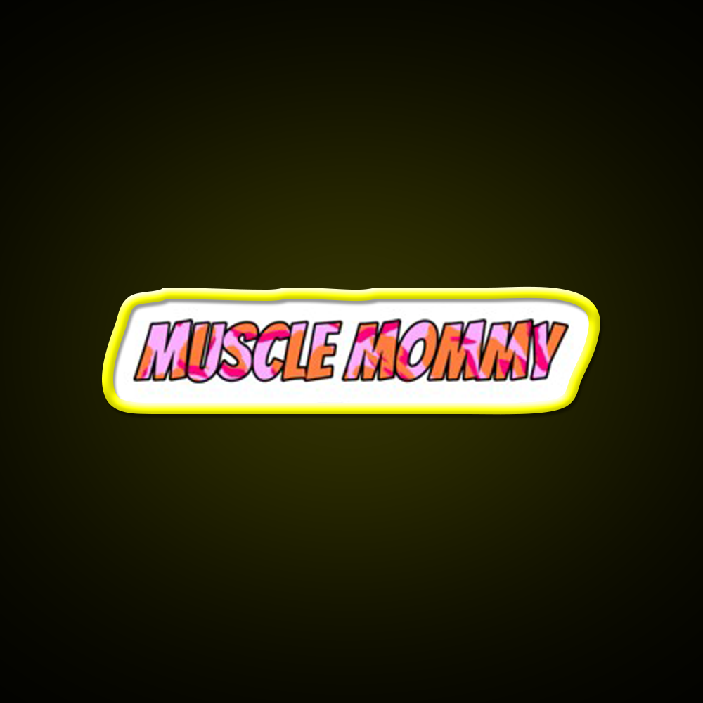 Muscle Mommy Gym Fitness Led Neon Sign Rgb Color