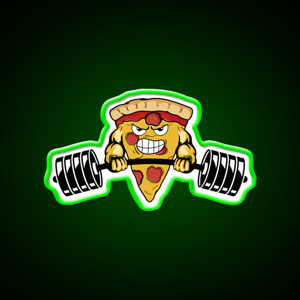 Muscle Pizza Powerlifting Crossfit Fitness Gym Fitness Led Neon Sign Rgb Color - LED neon sign view 8