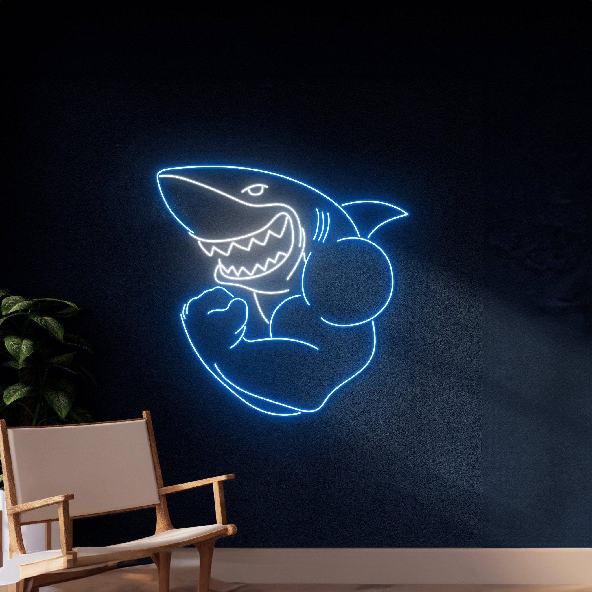 Muscle Shark Neon Sign - Shineneon