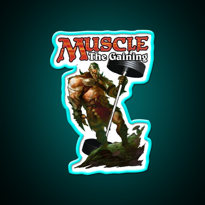 Muscle The Gaining Gym Fitness Led Neon Sign Rgb Color