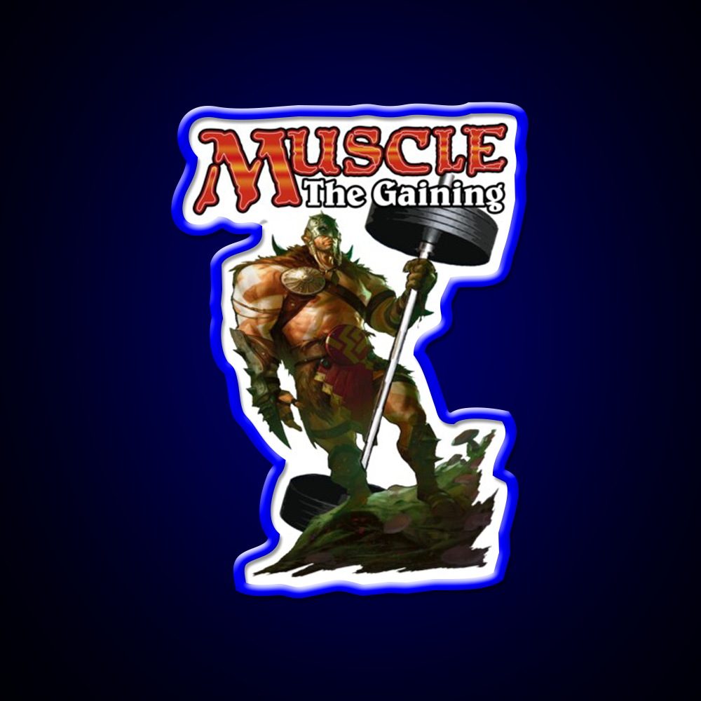 Muscle The Gaining Gym Fitness Led Neon Sign Rgb Color - LED neon sign view 5