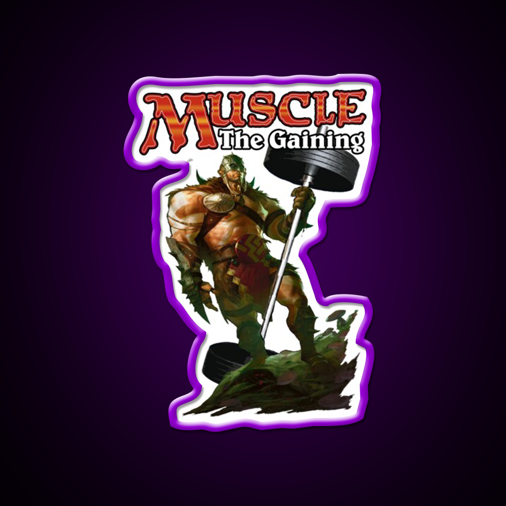 Muscle The Gaining Gym Fitness Led Neon Sign Rgb Color - LED neon sign view 9