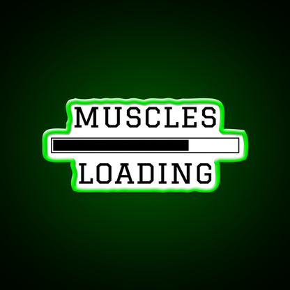 Muscles Loading Gym Fitness Led Neon Sign Rgb Color - LED neon sign view 8