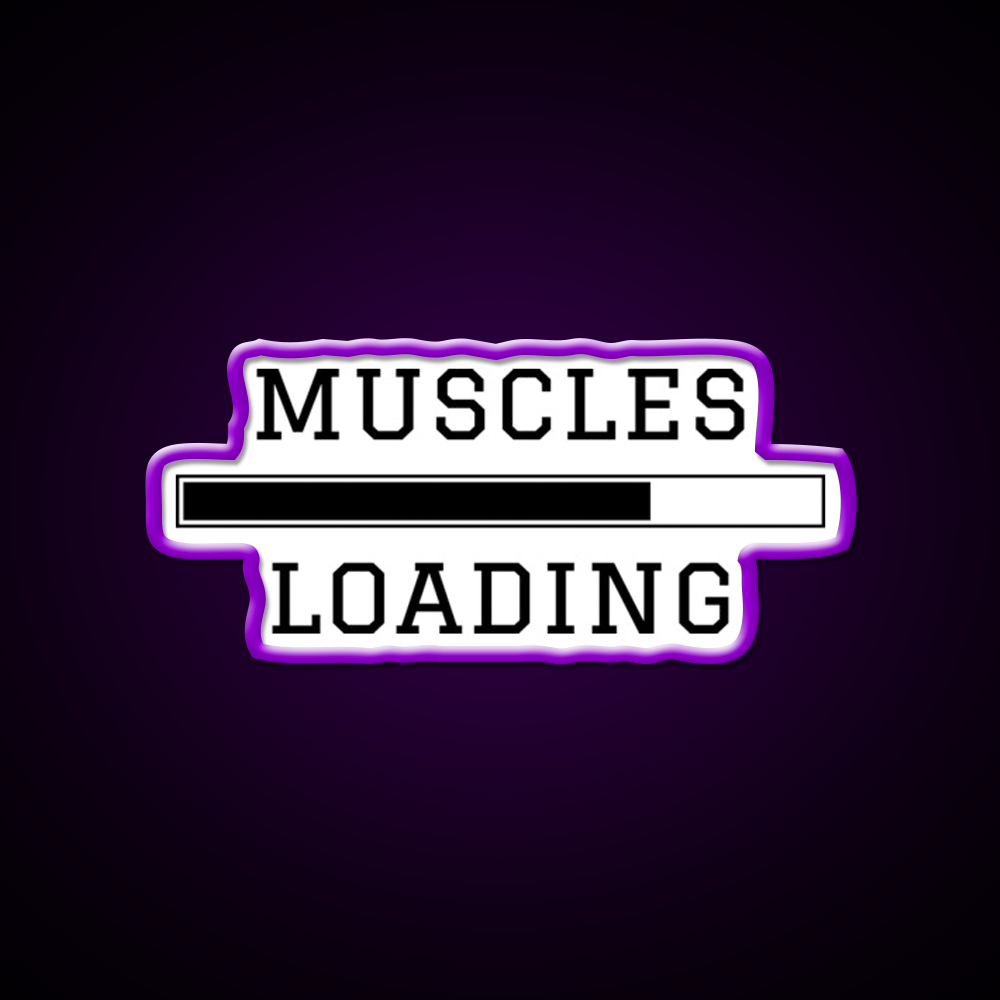 Muscles Loading Gym Fitness Led Neon Sign Rgb Color - LED neon sign view 9