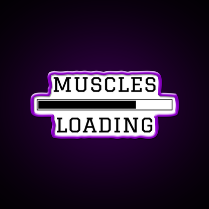 Muscles Loading Gym Fitness Led Neon Sign Rgb Color - LED neon sign view 9