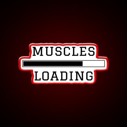 Muscles Loading Gym Fitness Led Neon Sign Rgb Color - LED neon sign view 10