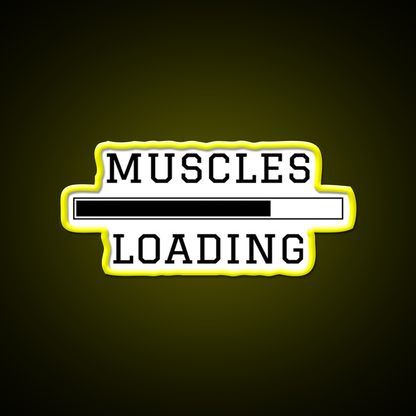 Muscles Loading Gym Fitness Led Neon Sign Rgb Color - LED neon sign view 7