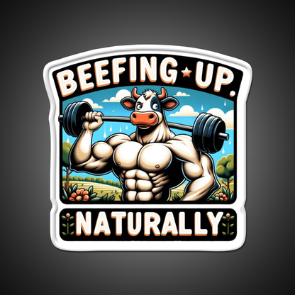 Muscular Cow Gym Fitness Led Neon Sign Rgb Color