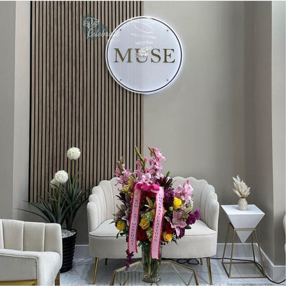 Muse Nail Acrylic Business Logo Sign - Shineneon