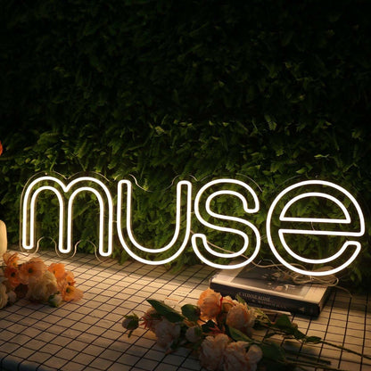 Muse Yellow Led Neon Sign - Shineneon