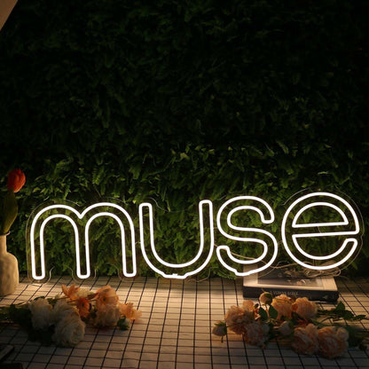 Muse Yellow Led Neon Sign - Shineneon