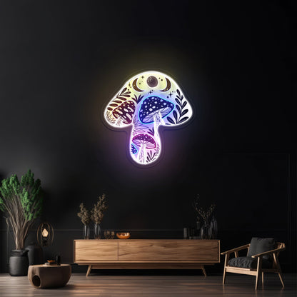 Mushroom Abstract Artwork Aesthetic Neon Signs - Shineneon