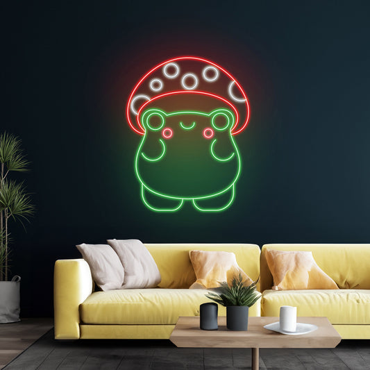 Mushroom Frog Neon Sign Mushroom Frog Neon Sign