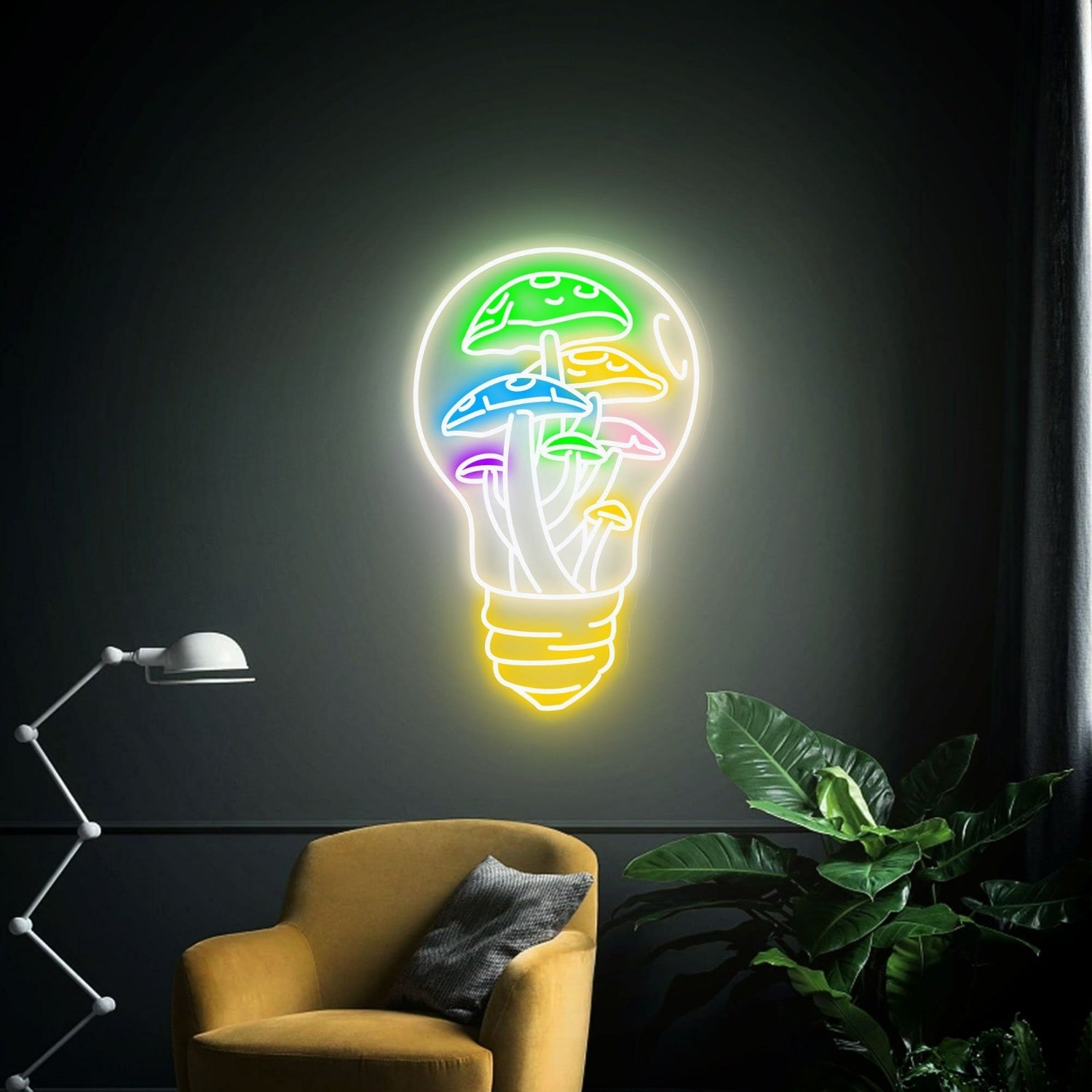 Mushroom House Led Neon Sign Restaurant Decoration | Shineneon