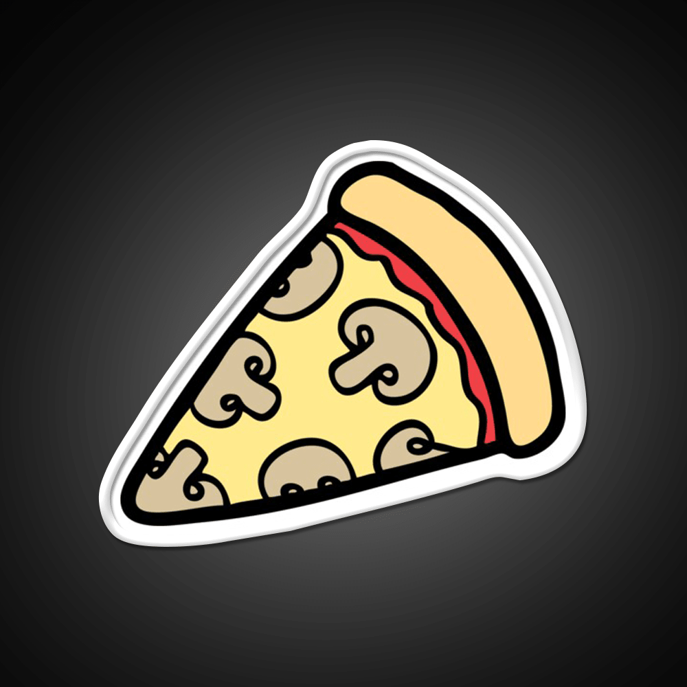 Mushroom Pizza Pattern Snack Food Led Neon Sign Rgb Color - Shineneon