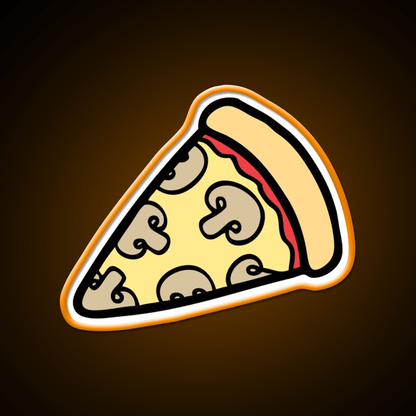 Mushroom Pizza Pattern Snack Food Led Neon Sign Rgb Color - Shineneon
