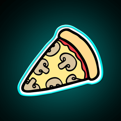 Mushroom Pizza Pattern Snack Food Led Neon Sign Rgb Color - Shineneon