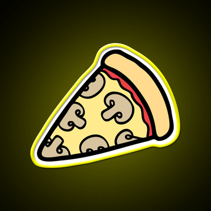 Mushroom Pizza Pattern Snack Food Led Neon Sign Rgb Color - Shineneon