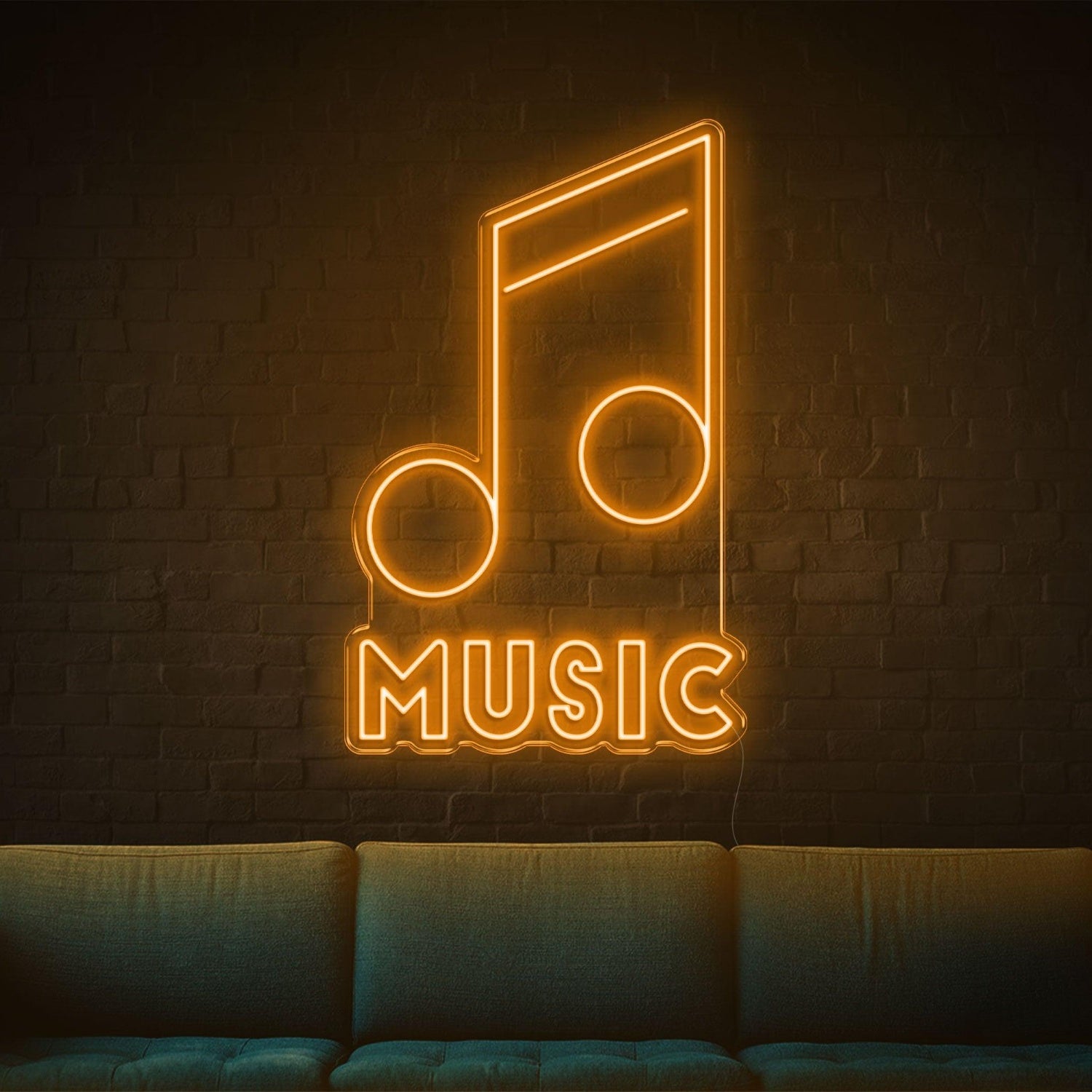 Music Green Led Neon Sign For Indoor Wall Art Decor | Shineneon