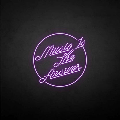 Music Is The Answer Neon Sign | Shineneon