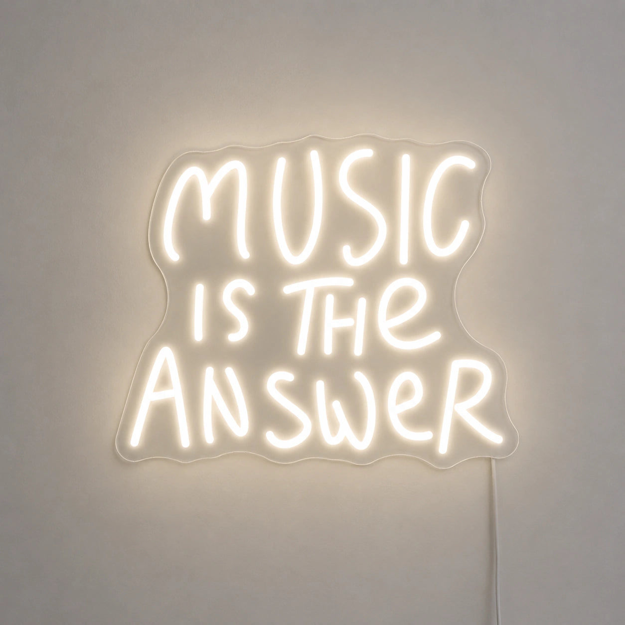 Music Is The Answer Neon Sign Wall Art LED Neon Sign main product image