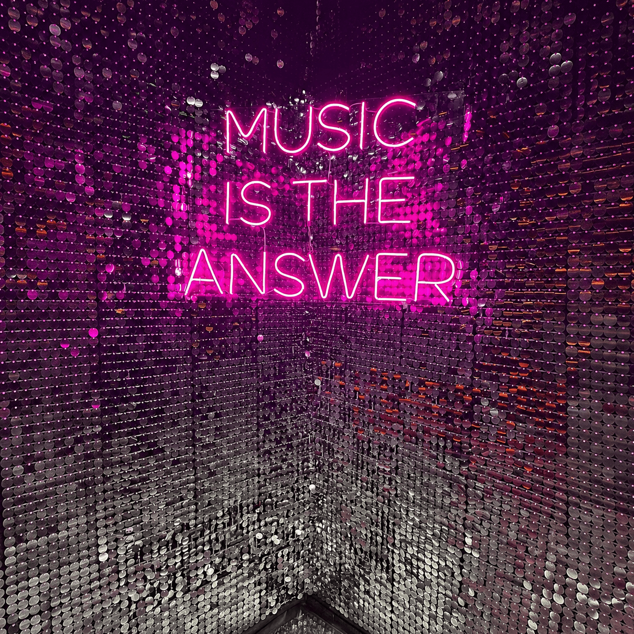 Music Is The Answer Wall Decor LED Neon Sign - Shineneon