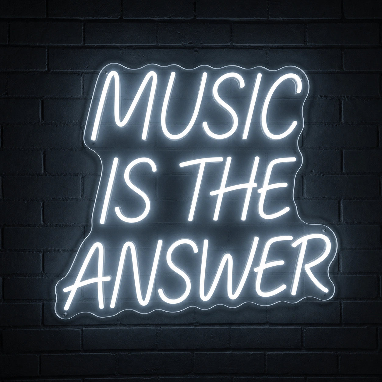Music Is The Answer Wall Decor LED Neon Sign Garage Neon Sign main product image