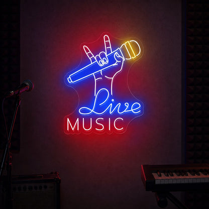 Music LED Neon Sign Garage Neon Sign real lifestyle scene