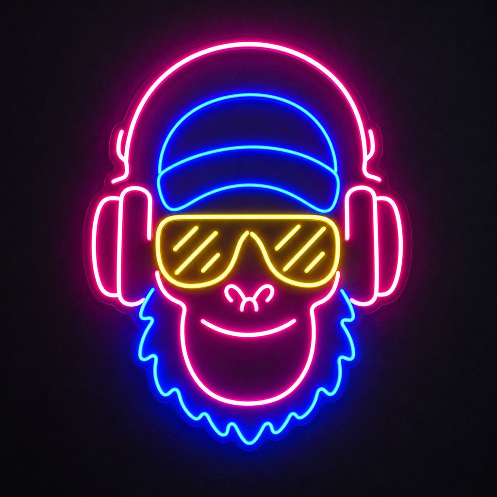 Music Monkey LED Neon Sign - Shineneon