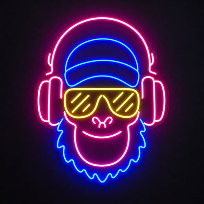 Music Monkey LED Neon Sign - Shineneon