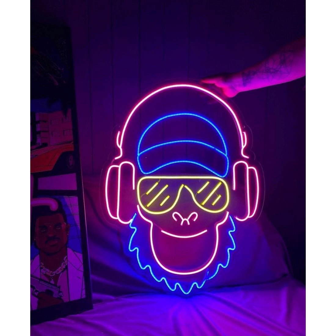 Music Monkey Led Sign Business Neon Sign - Shineneon