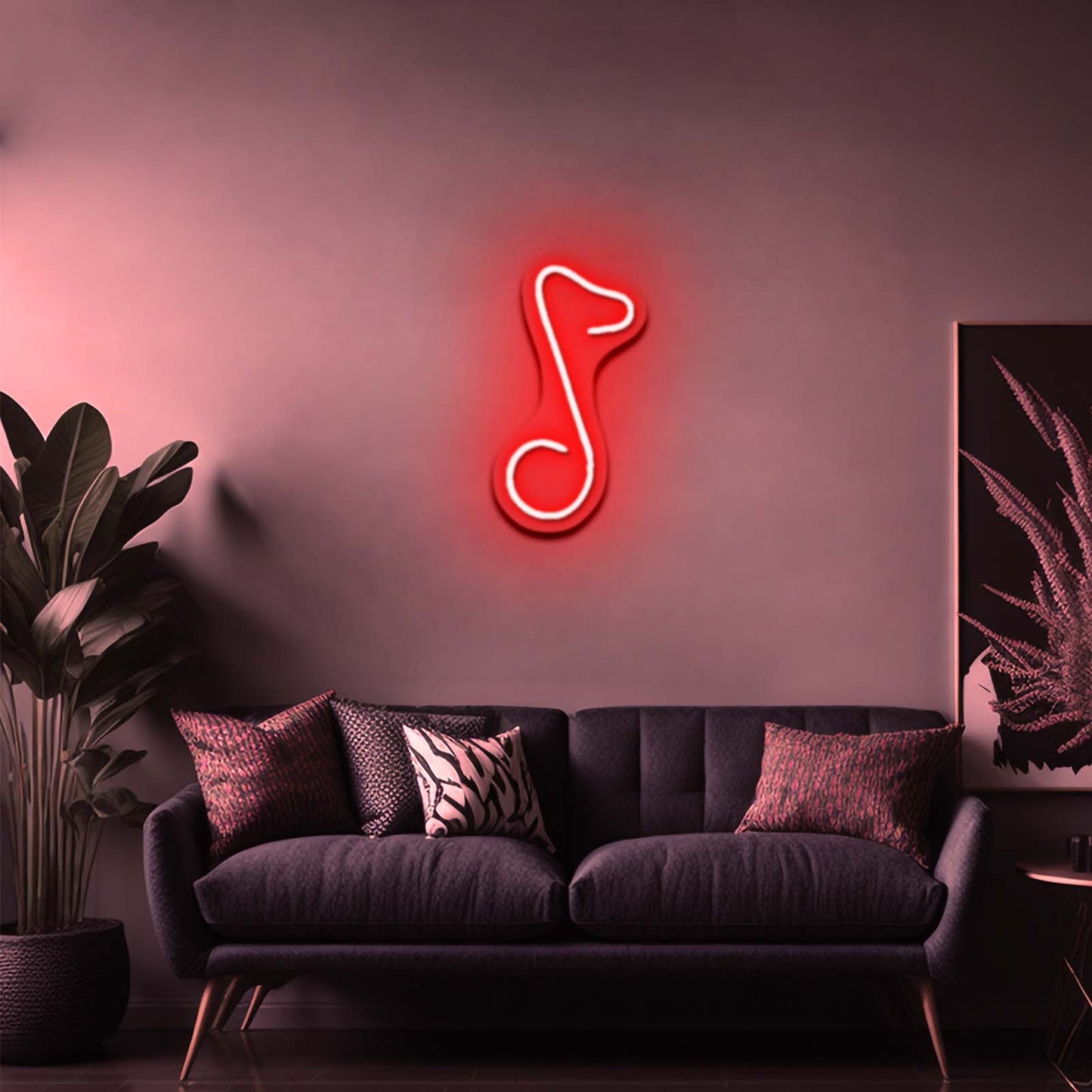 Music Note Neon Light For Bar Signs