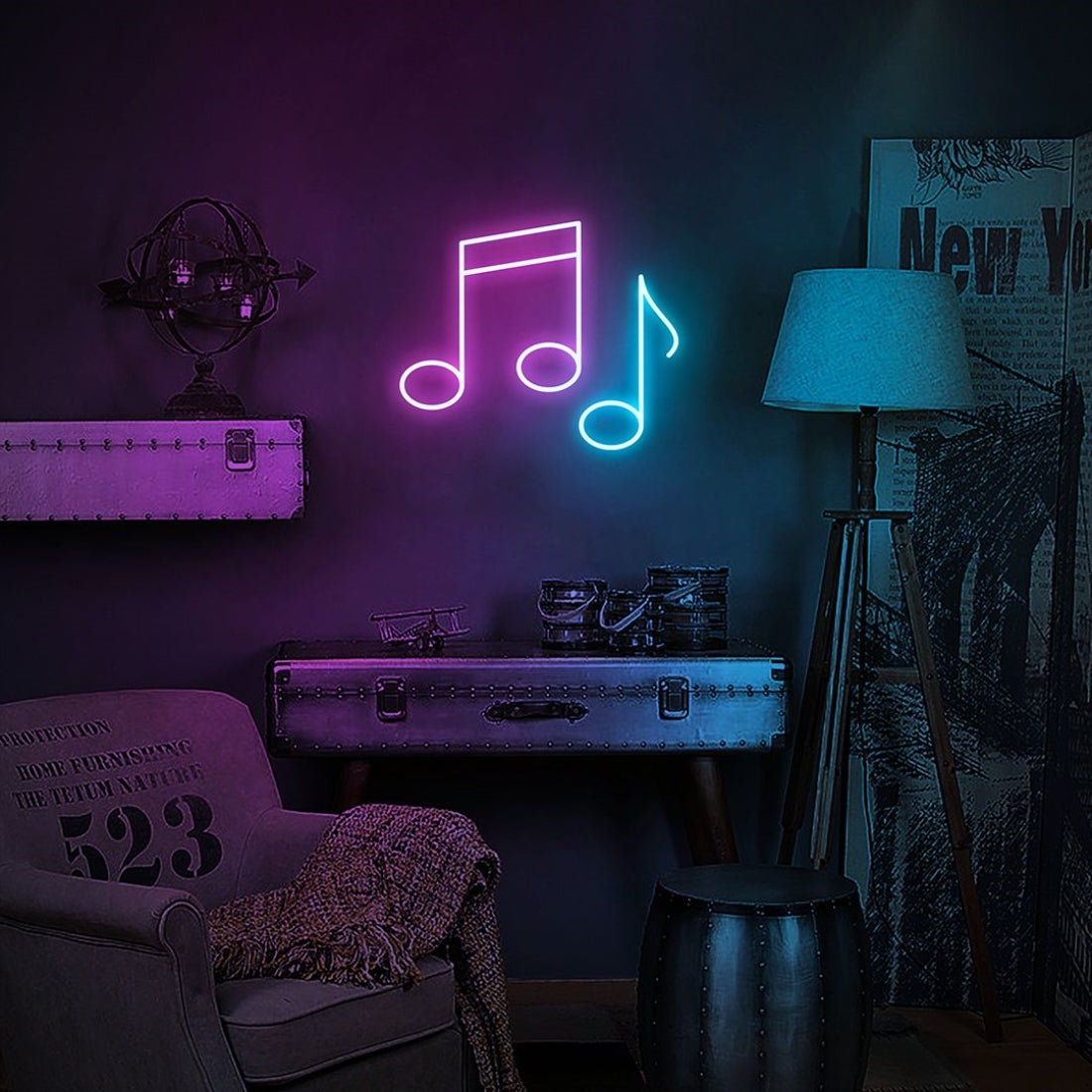 Music Notes Led Sign Business Neon Sign – Shineneon