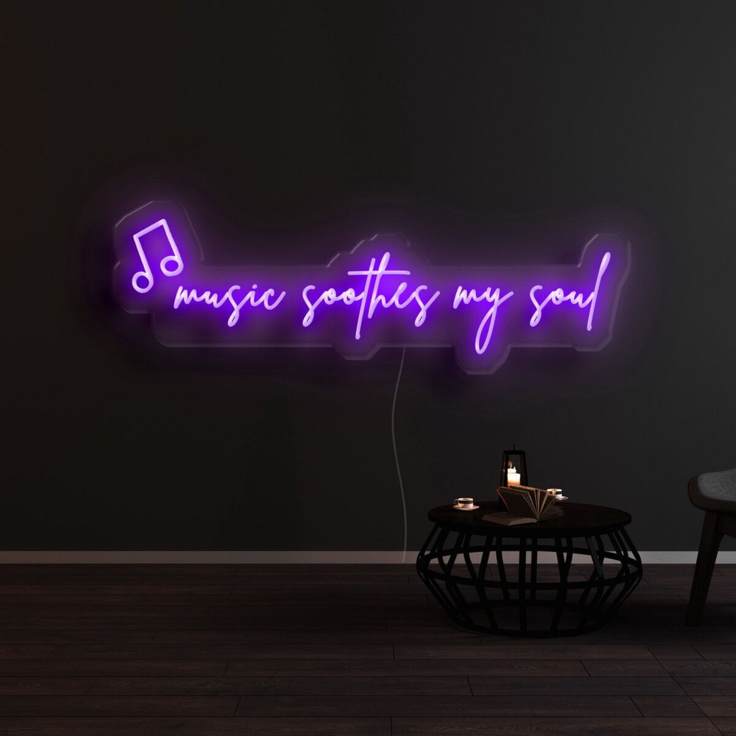 Music Soothes My Soul Led Neon Sign | Shineneon