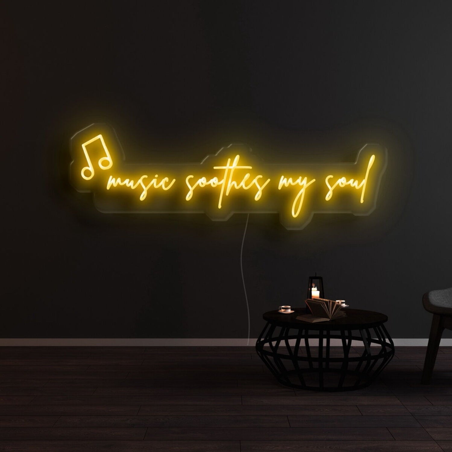 Music Soothes My Soul Led Neon Sign | Shineneon