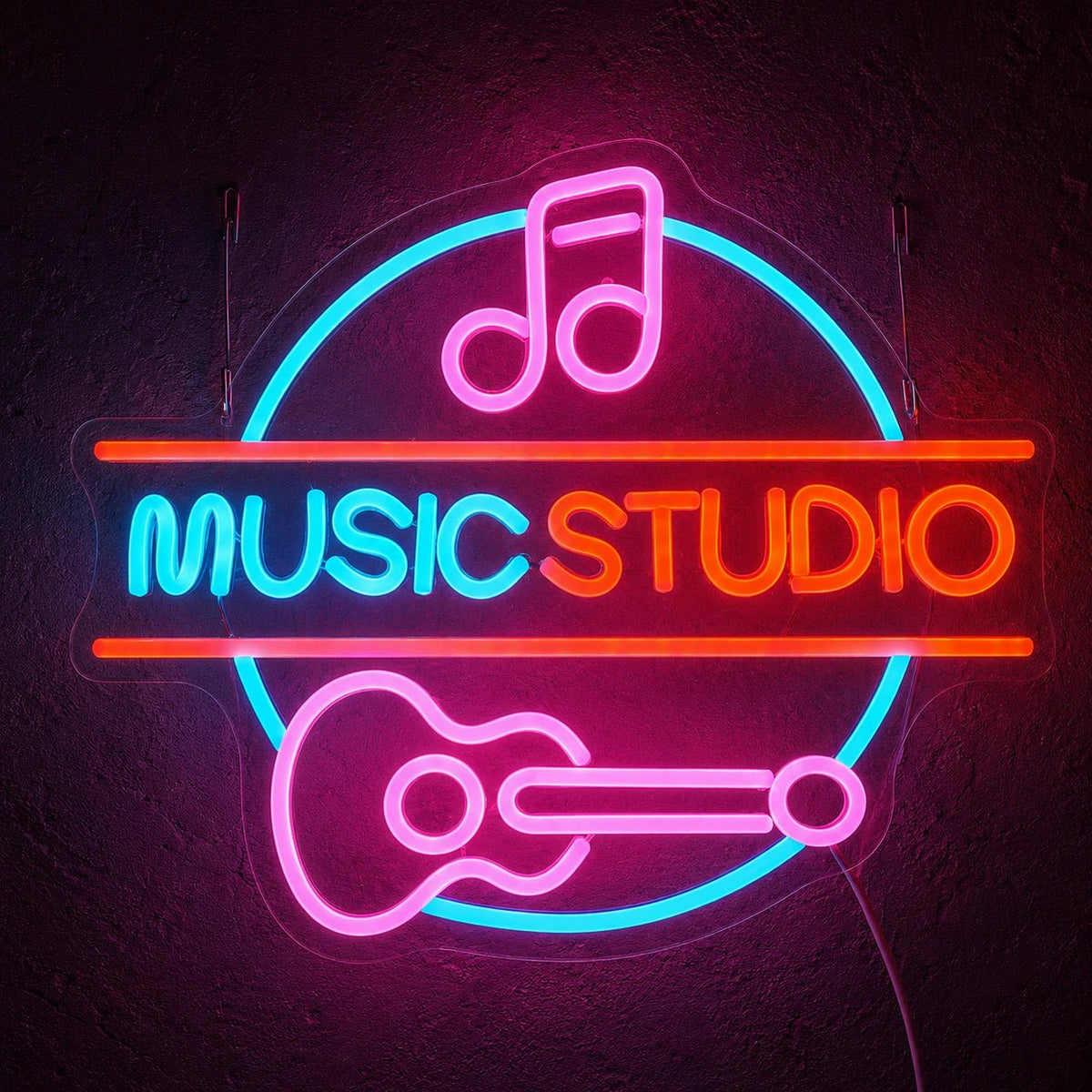 Music Studio Guitar LED Neon Sign - Shineneon