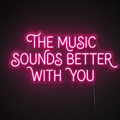 Music You See LED Neon Sign Garage Man Cave Neon Sign main product image